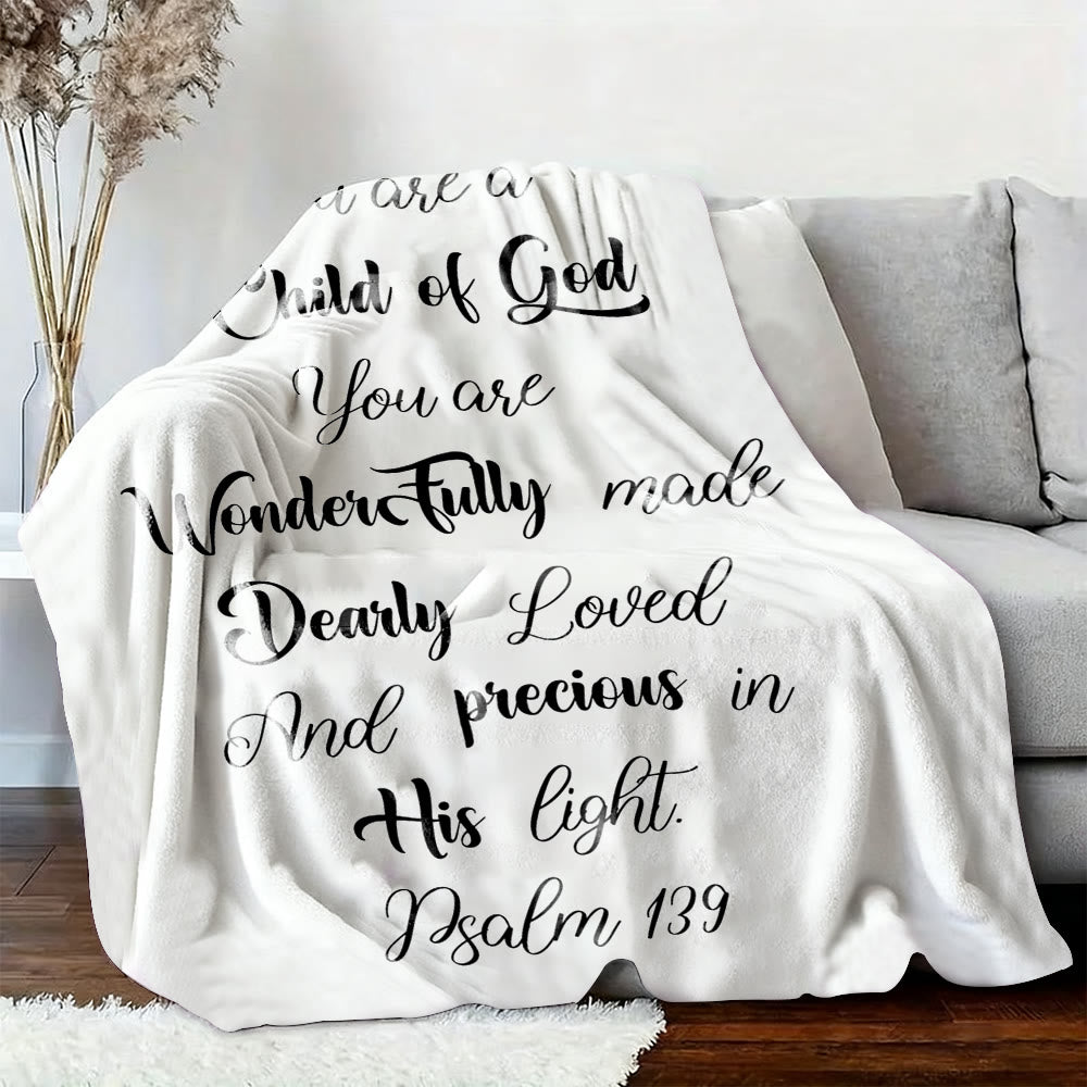 Christianartworkshop Faith-Filled Psalm 139 Tapestry: Biblical Inspiration & Cozy Home Decor - 51.2''*59.1''/130*150cm - image 0