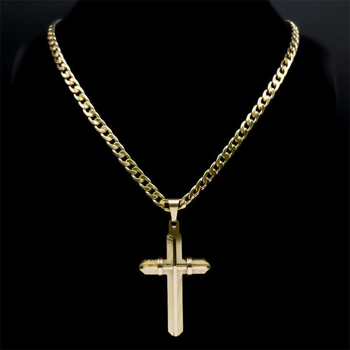 Christianartworkshop Statement Cross Necklace: Bold Craft & Spiritual Symbol for Faith-Driven Style - image 2