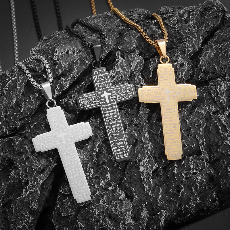 Christianartworkshop Scripture Cross Pendant Necklace: Biblical Verse & Faithful Devotion - image 8