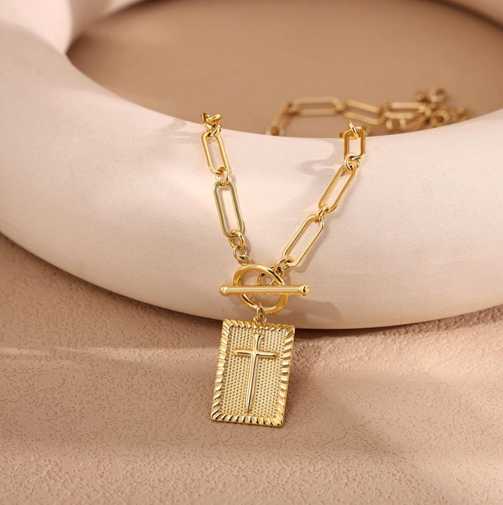 Christianartworkshop Cross Tag Necklace: Daily Reminder of Faith & Artistic Craft for Believers - image 2