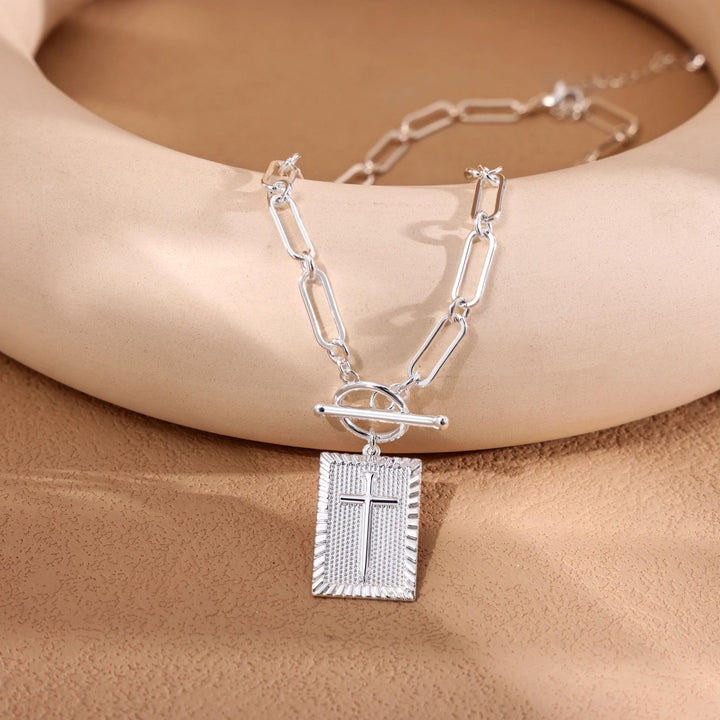 Christianartworkshop Cross Tag Necklace: Daily Reminder of Faith & Artistic Craft for Believers - image 8