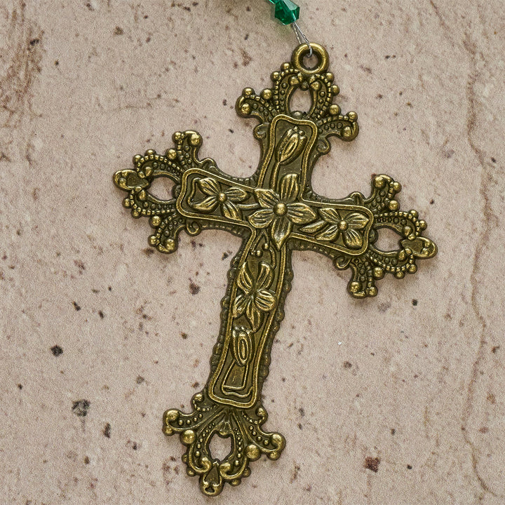 FREE Today: Red Floral Ceramic Beads Rosary with Green Rose: The Garden of Mary's Love - image 10