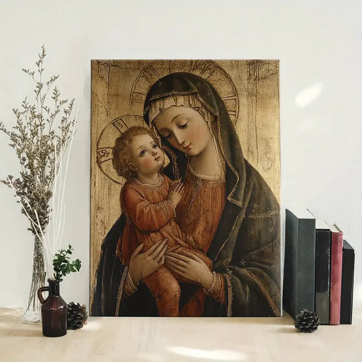 Christianartworkshop Sacred Madonna and Child Art Prints: Heavenly Tenderness for Prayerful Nooks - image 3