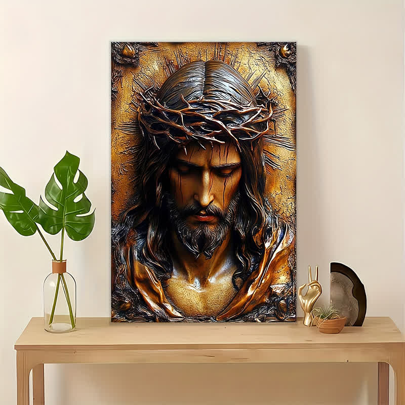 Christianartworkshop Christian Artwork Crown of Thorns Jesus Art Prints: Faith-Driven Gift for Devout Believers - image 1