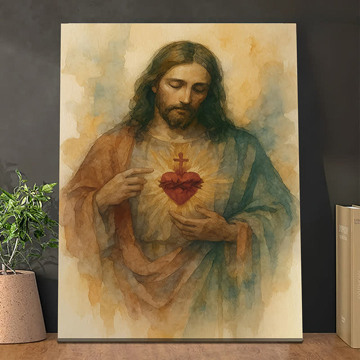 Christianartworkshop Gentle Sacred Heart Art Prints: Devotional Grace for Faith - Filled Nooks - image 4