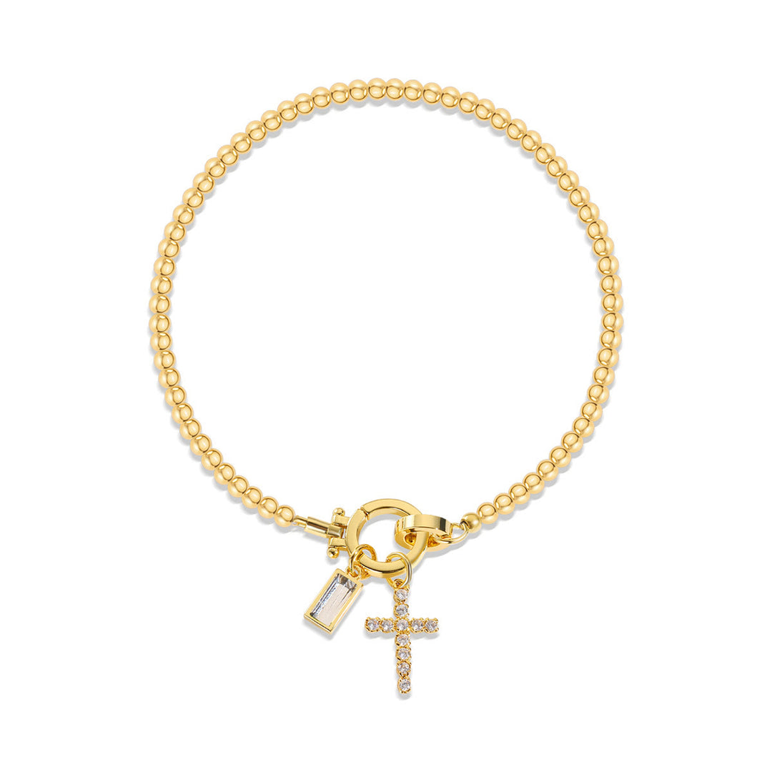 FREE Today: 12 Birthstone Cross Bracelet: Faith-Driven Identity & Timeless Devotion - April - image 3