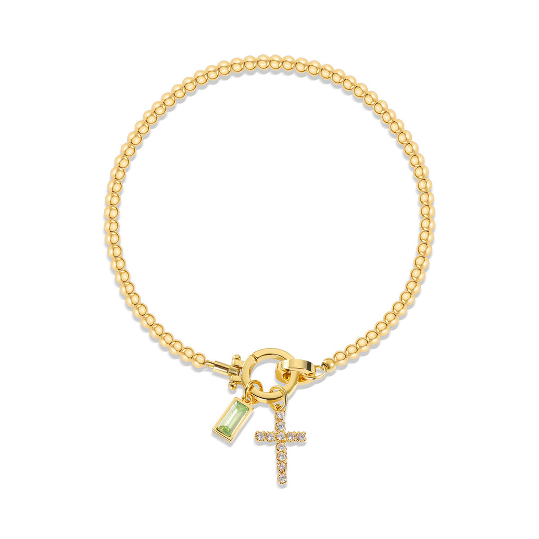 FREE Today: 12 Birthstone Cross Bracelet: Faith-Driven Identity & Timeless Devotion - Augest - image 7