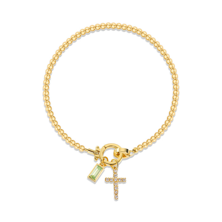 FREE Today: 12 Birthstone Cross Bracelet: Faith-Driven Identity & Timeless Devotion - Augest - image 7