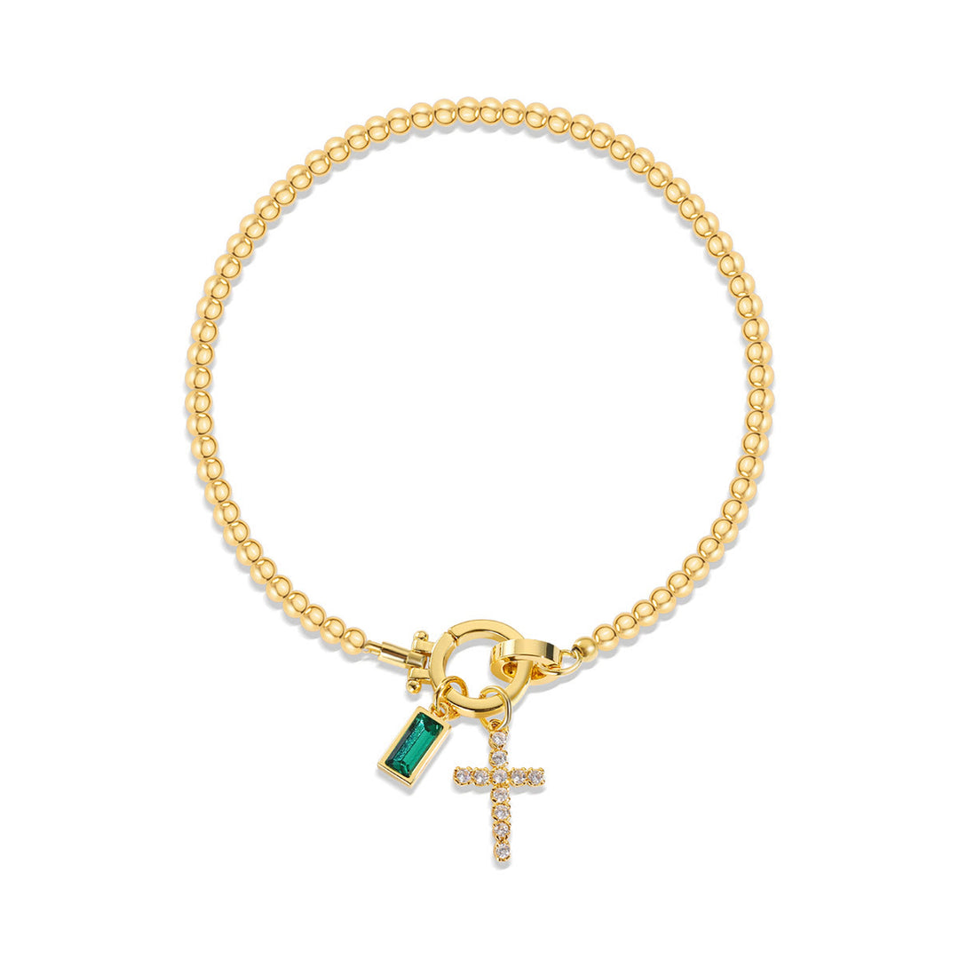 FREE Today: 12 Birthstone Cross Bracelet: Faith-Driven Identity & Timeless Devotion - May - image 4