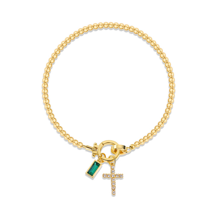FREE Today: 12 Birthstone Cross Bracelet: Faith-Driven Identity & Timeless Devotion - May - image 4