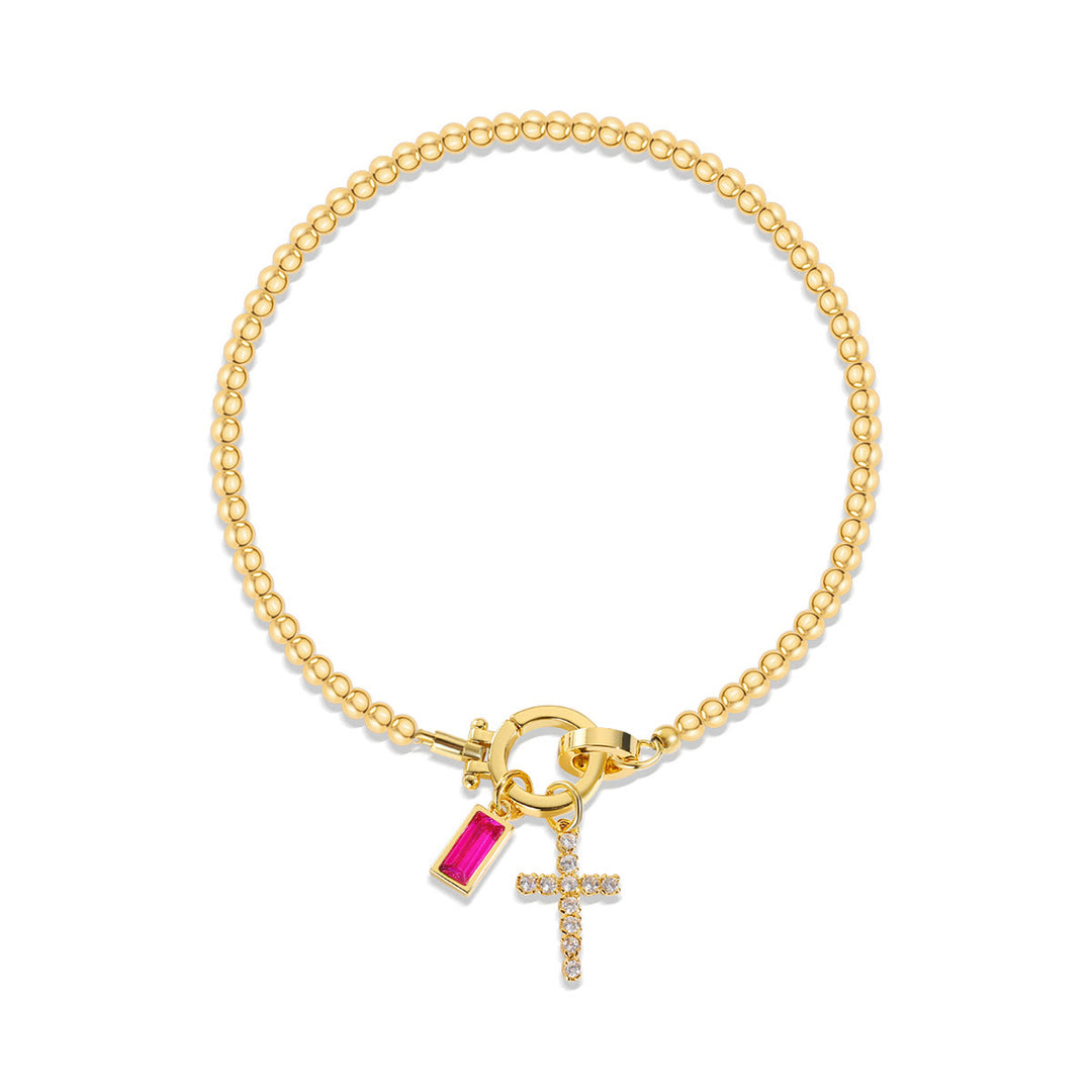 FREE Today: 12 Birthstone Cross Bracelet: Faith-Driven Identity & Timeless Devotion - July - image 6