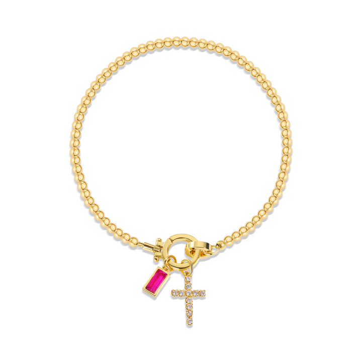 FREE Today: 12 Birthstone Cross Bracelet: Faith-Driven Identity & Timeless Devotion - July - image 6