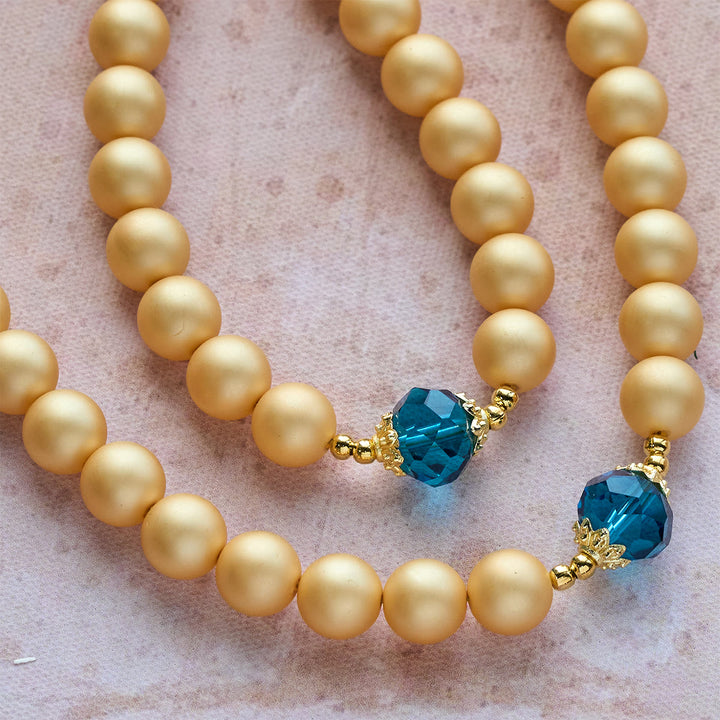 FREE Today: Elegant Matte Golden Pearl Rosary with St. Therese and Crucifix - image 9