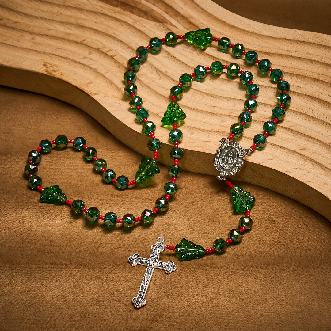 FREE Today: Joyful Green Tree of Hope Christmas Rosary: Celebrate Christ's Birth - Christmas Rosary - image 0