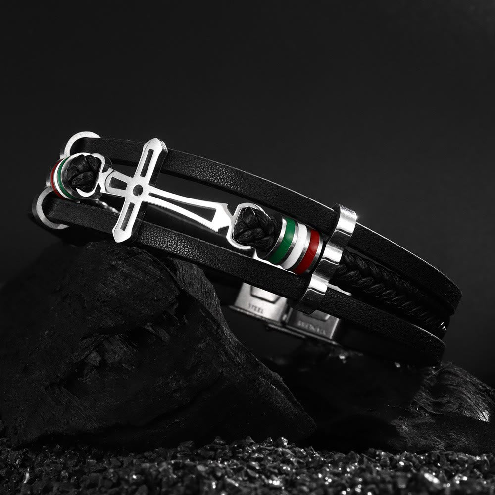 FREE Today: Cross Leather Bracelet: Rugged Faith & Stylish Devotion for Daily Wear - image 4