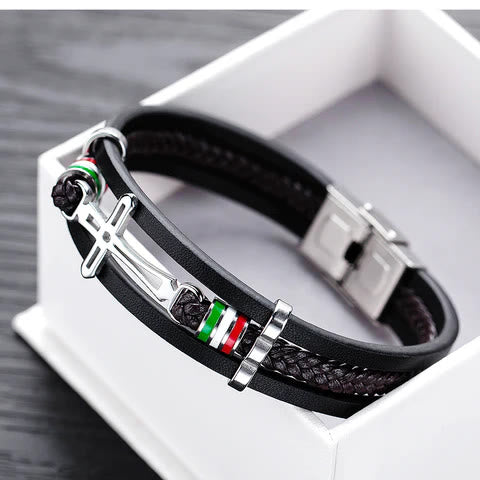 FREE Today: Cross Leather Bracelet: Rugged Faith & Stylish Devotion for Daily Wear - image 3