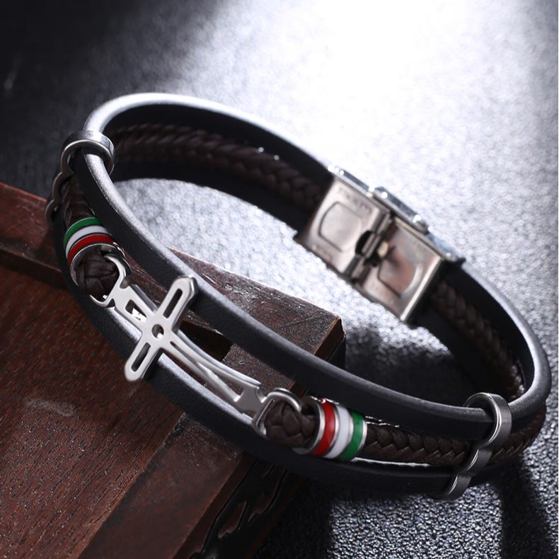 FREE Today: Cross Leather Bracelet: Rugged Faith & Stylish Devotion for Daily Wear - image 2