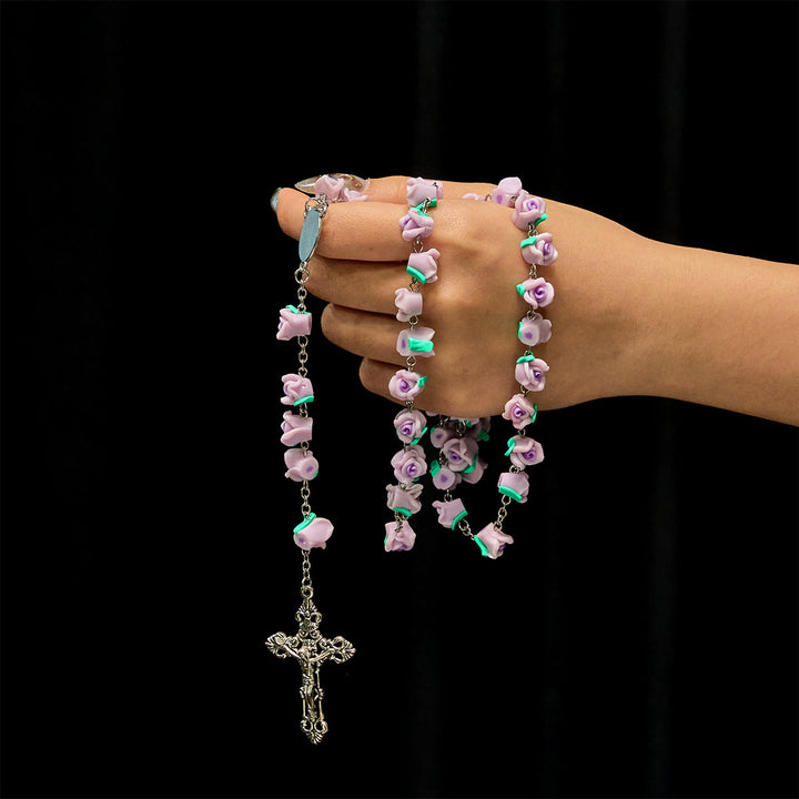 FREE Today:  Soft Clay Rose Rosary: Floral Devotion & Handcrafted Spiritual Connection - image 9