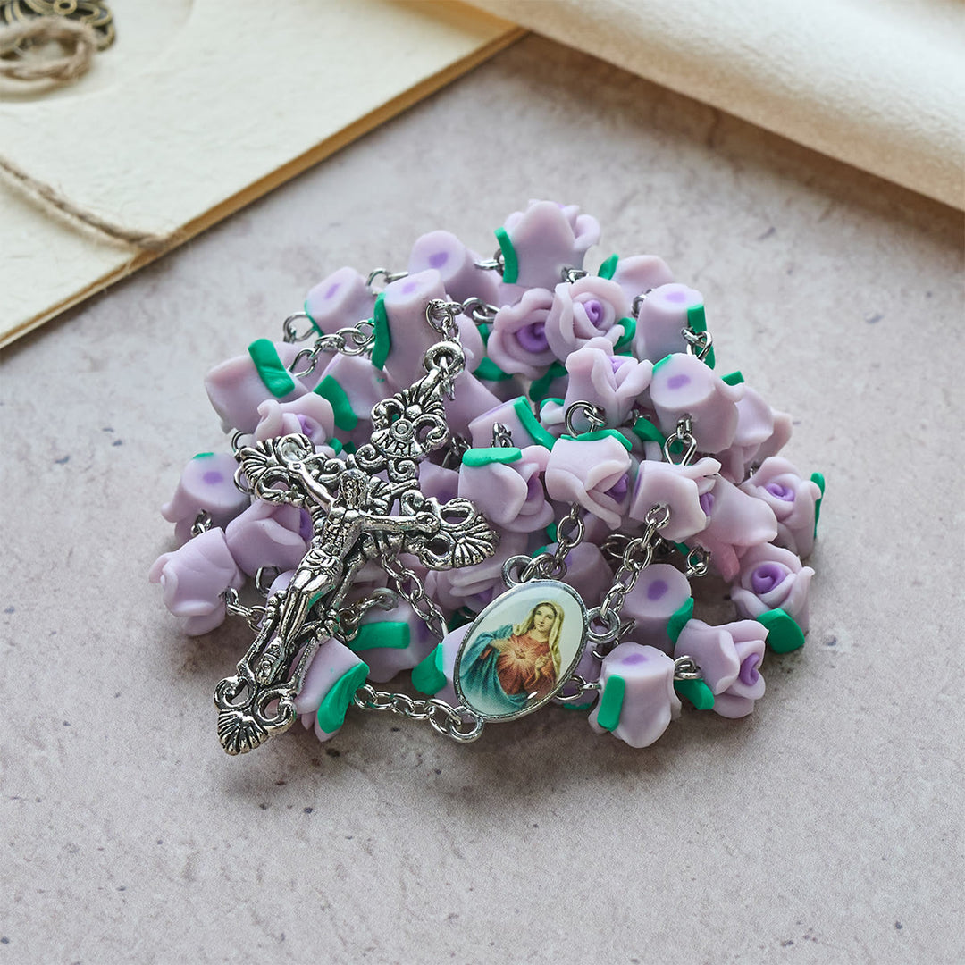 FREE Today:  Soft Clay Rose Rosary: Floral Devotion & Handcrafted Spiritual Connection - image 10