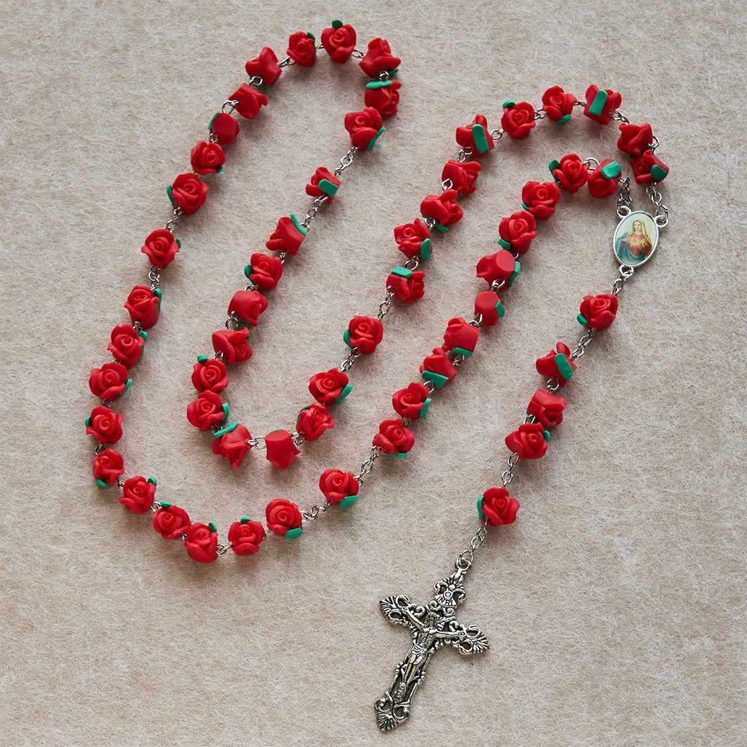 FREE Today:  Soft Clay Rose Rosary: Floral Devotion & Handcrafted Spiritual Connection - image 4