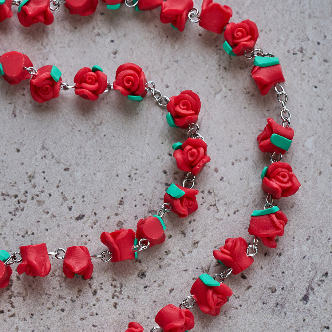 FREE Today:  Soft Clay Rose Rosary: Floral Devotion & Handcrafted Spiritual Connection - image 6