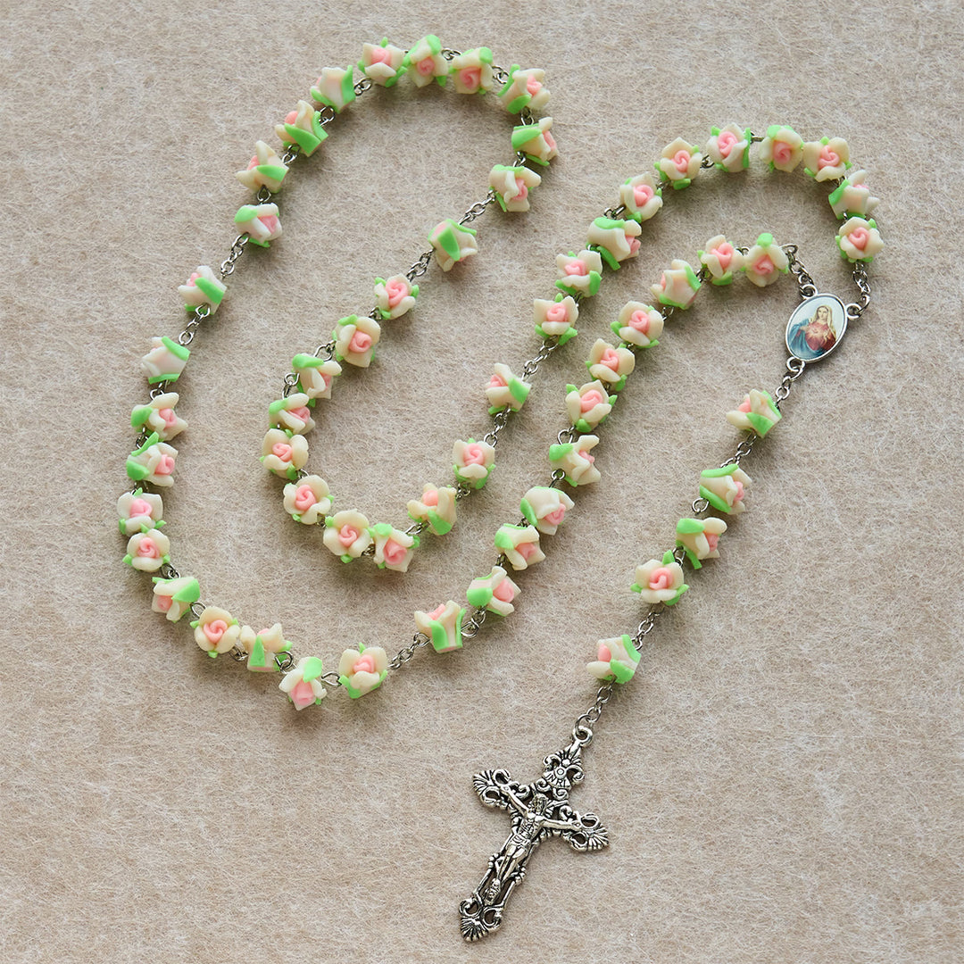 FREE Today:  Soft Clay Rose Rosary: Floral Devotion & Handcrafted Spiritual Connection - image 19