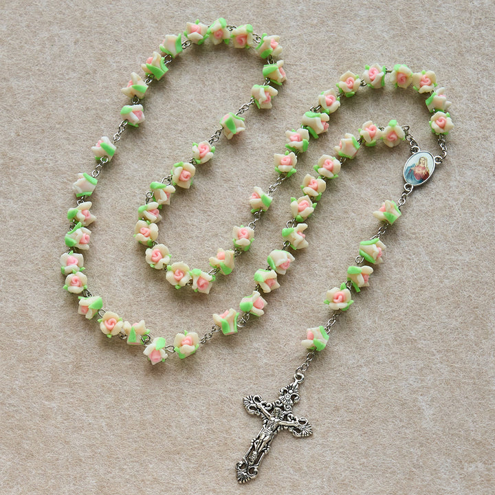 FREE Today:  Soft Clay Rose Rosary: Floral Devotion & Handcrafted Spiritual Connection - image 19