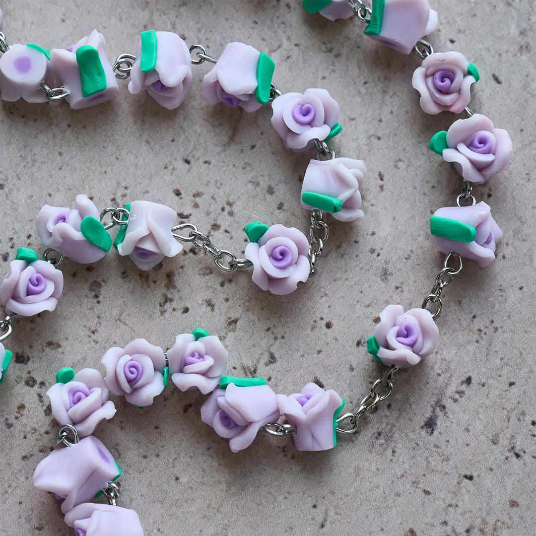FREE Today:  Soft Clay Rose Rosary: Floral Devotion & Handcrafted Spiritual Connection - image 14