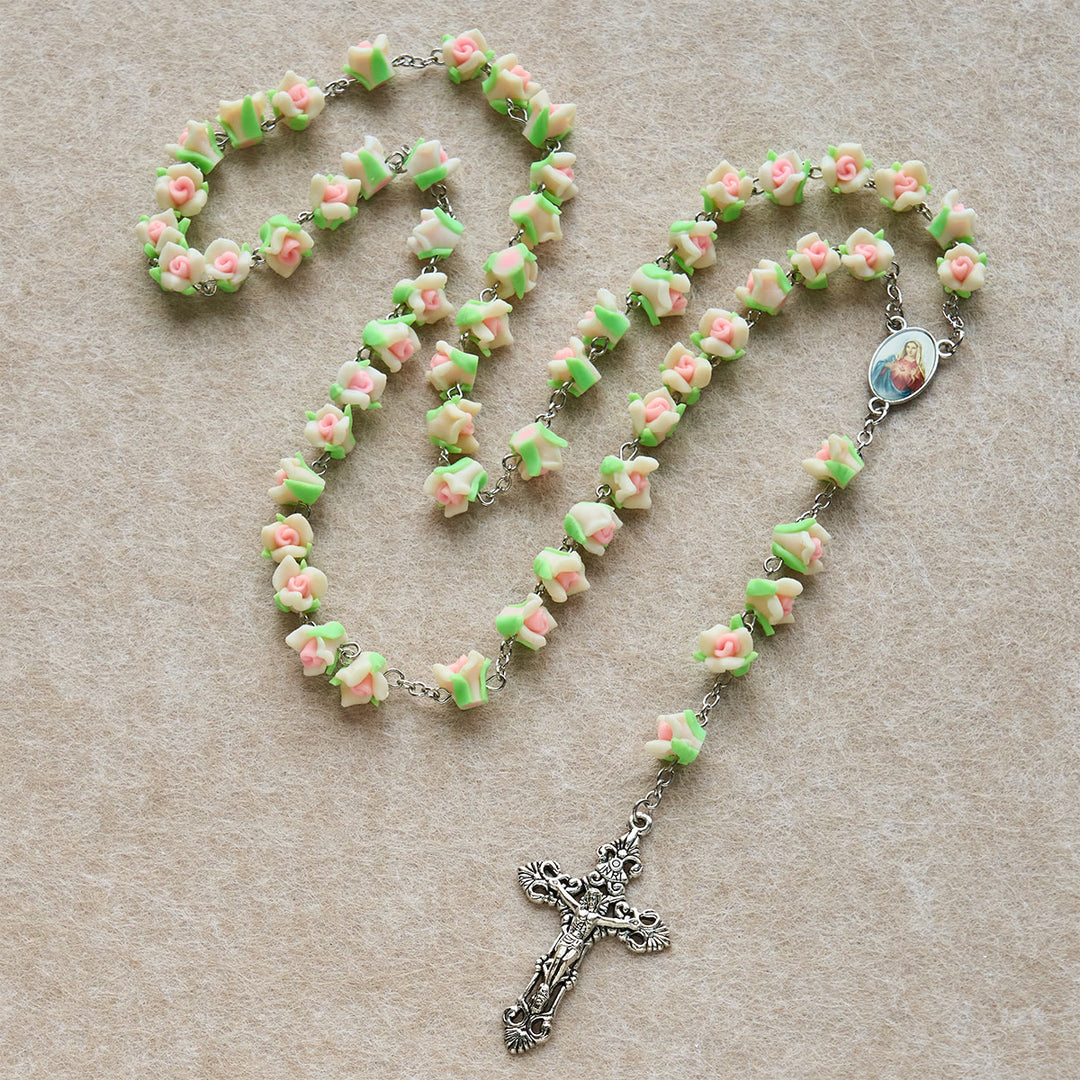 FREE Today:  Soft Clay Rose Rosary: Floral Devotion & Handcrafted Spiritual Connection - image 21