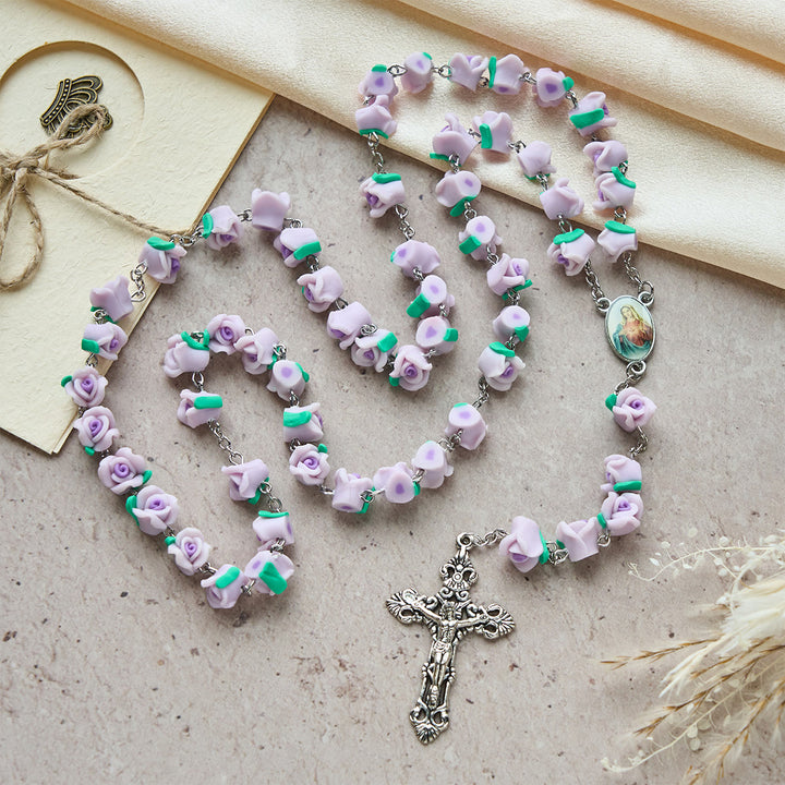 FREE Today:  Soft Clay Rose Rosary: Floral Devotion & Handcrafted Spiritual Connection - image 13