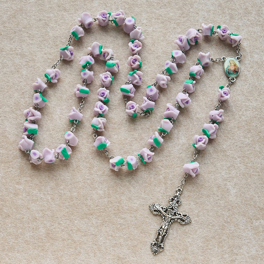 FREE Today:  Soft Clay Rose Rosary: Floral Devotion & Handcrafted Spiritual Connection - image 12
