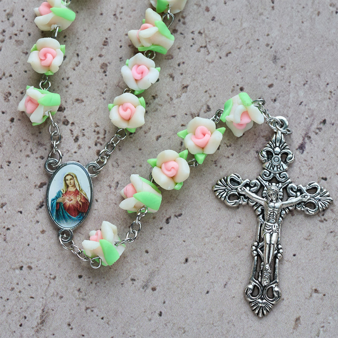 FREE Today:  Soft Clay Rose Rosary: Floral Devotion & Handcrafted Spiritual Connection - image 23