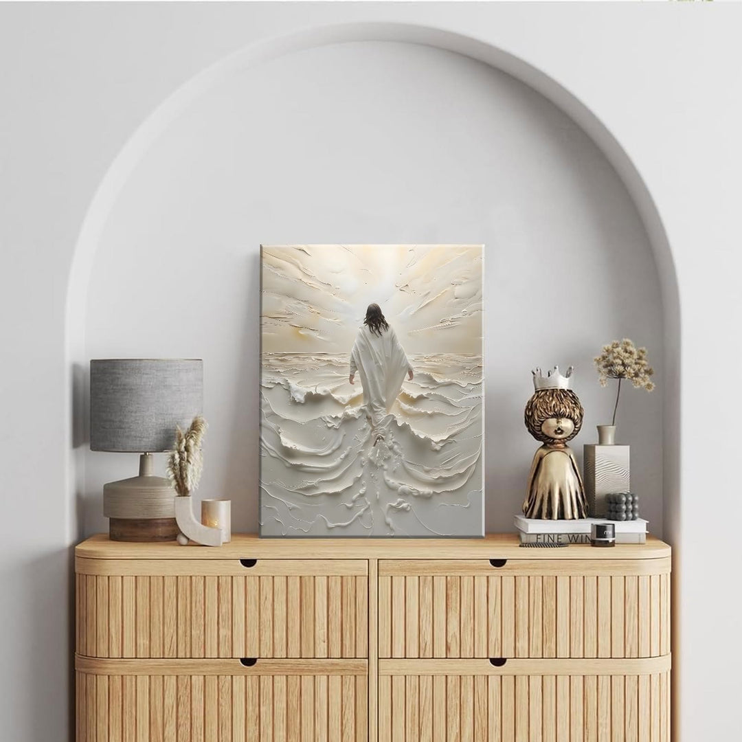 Christianartworkshop Jesus Walking on Water Wall Art Prints: Faith & Divine Guidance - image 2