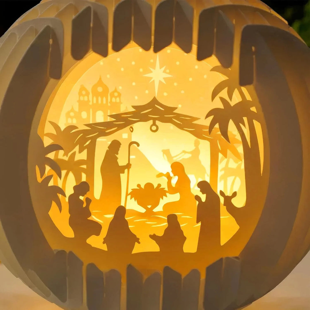 Christianartworkshop Nativity Globe Lamp: A Glowing Embrace of Christmas Faith & Wonder - image 1