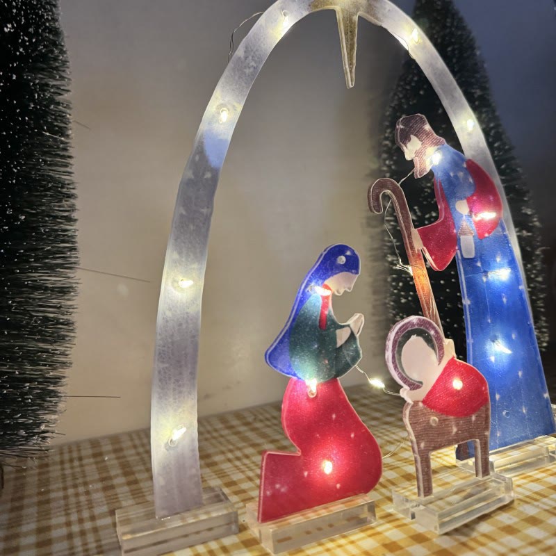 Christianartworkshop Holy Family Light Decor: Christmas Story & Devotional Charm for Homes - image 2