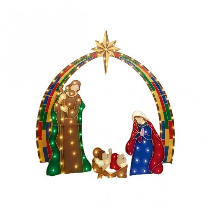 Christianartworkshop Nativity Star Light Deco Series: Divine Presence & Christmas Reverence - Nativity Scene - 2 - image 1