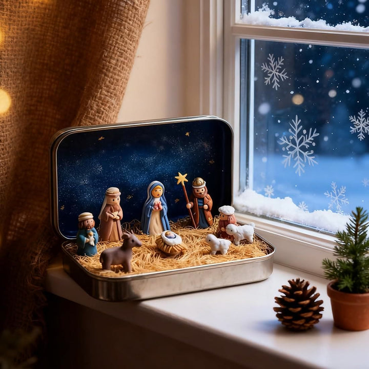 FREE Today: Tin Nativity Scene Ornament Series: A Miniature Embrace of Christmas Faith & Story - image 5