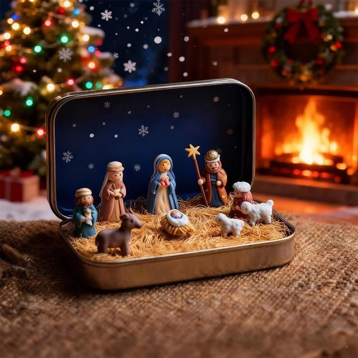 Christianartworkshop Tin Nativity Scene: A Miniature Embrace of Christmas Faith & Story - image 8