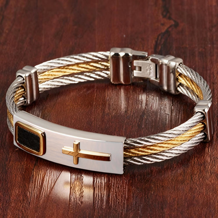 Christianartworkshop Cross Cable Bracelet: Faith-Driven Style & Enduring Devotion - image 5