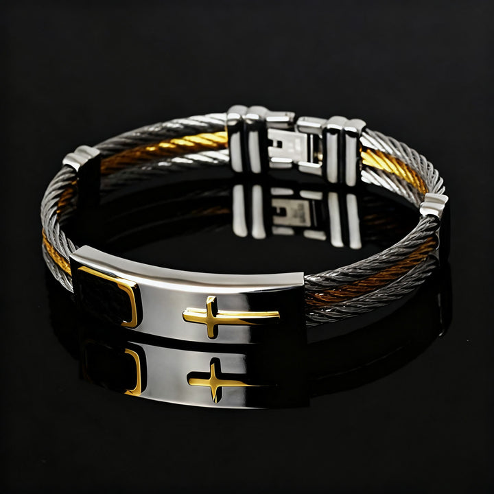 Christianartworkshop Cross Cable Bracelet: Faith-Driven Style & Enduring Devotion - image 2