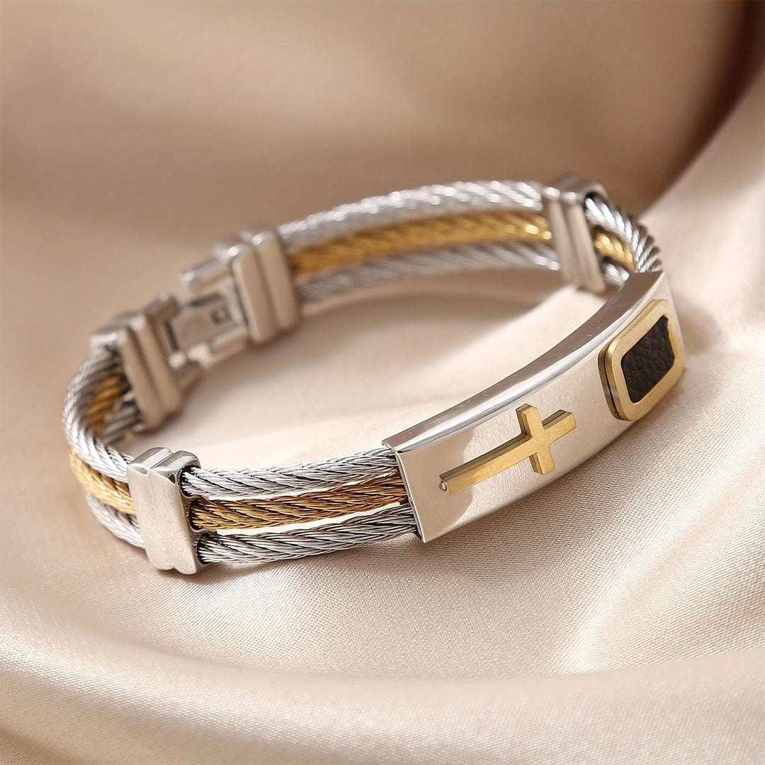 Christianartworkshop Cross Cable Bracelet: Faith-Driven Style & Enduring Devotion - image 3