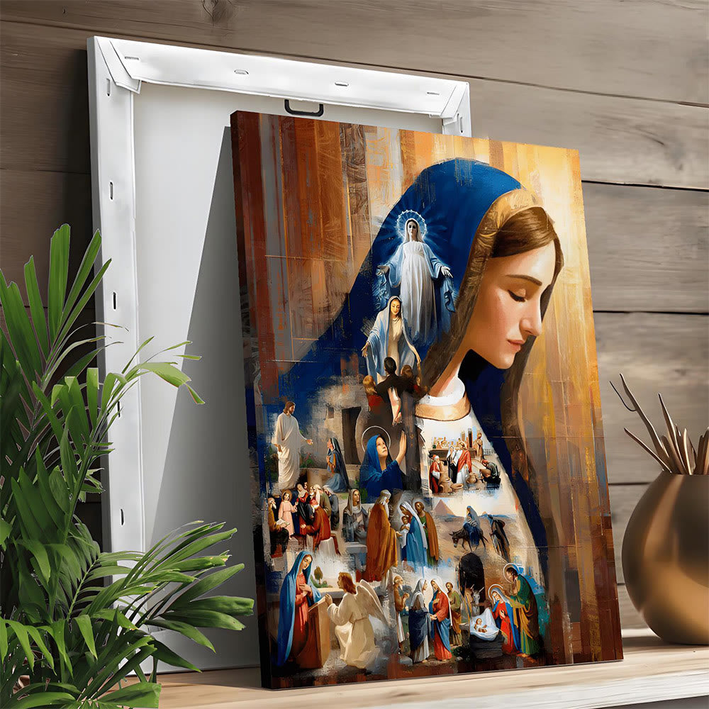 Christianartworkshop Jesus & Mary Spiritual Narrative Wall Art Prints: Faith Journey & Storytelling - image 5