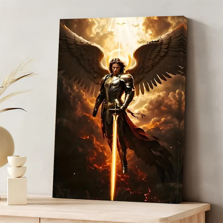 Christianartworkshop Archangel Warrior Art Canvas: Divine Protection & Spiritual Valor - image 2