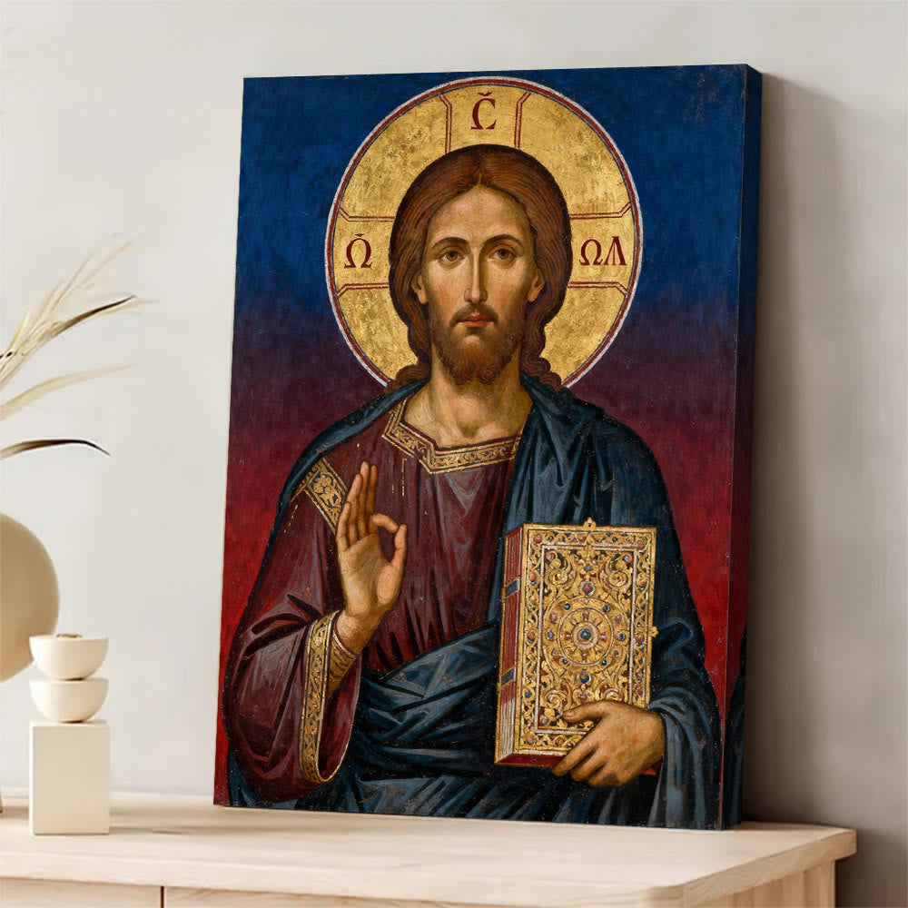 Christianartworkshop Christ Pantocrator Art Canvas: Divine Authority & Timeless Devotion - image 2
