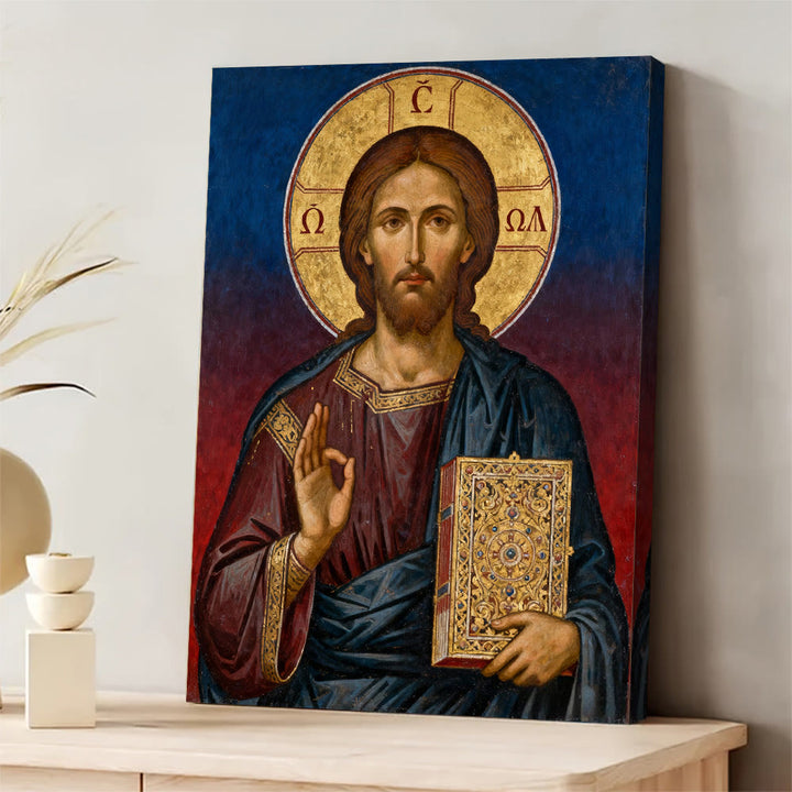 Christianartworkshop Christ Pantocrator Art Canvas: Divine Authority & Timeless Devotion - image 2