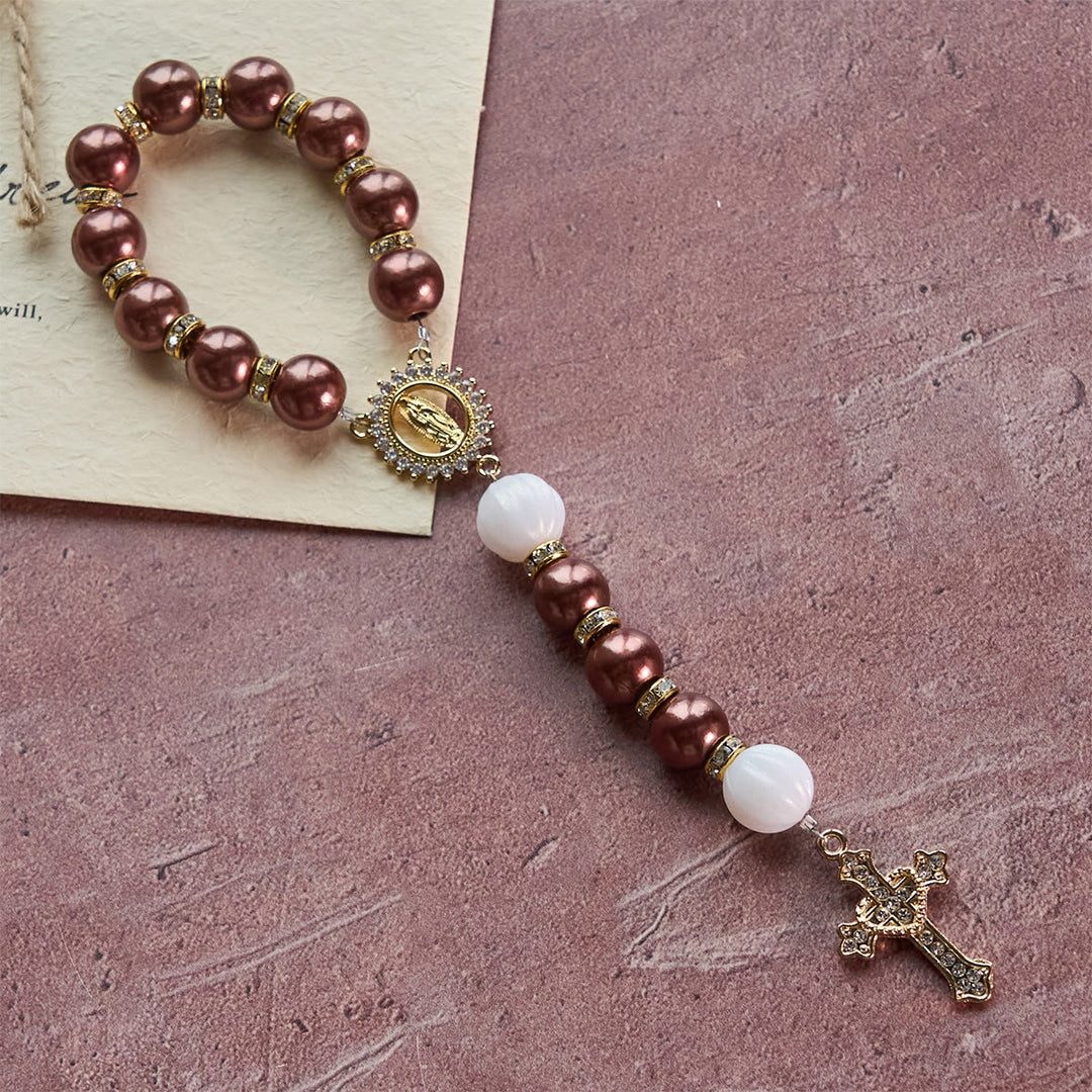FREE Today: Marian Accent Pocket Rosary: Heavenly Guidance & Spiritual Connection - Bronze - image 3