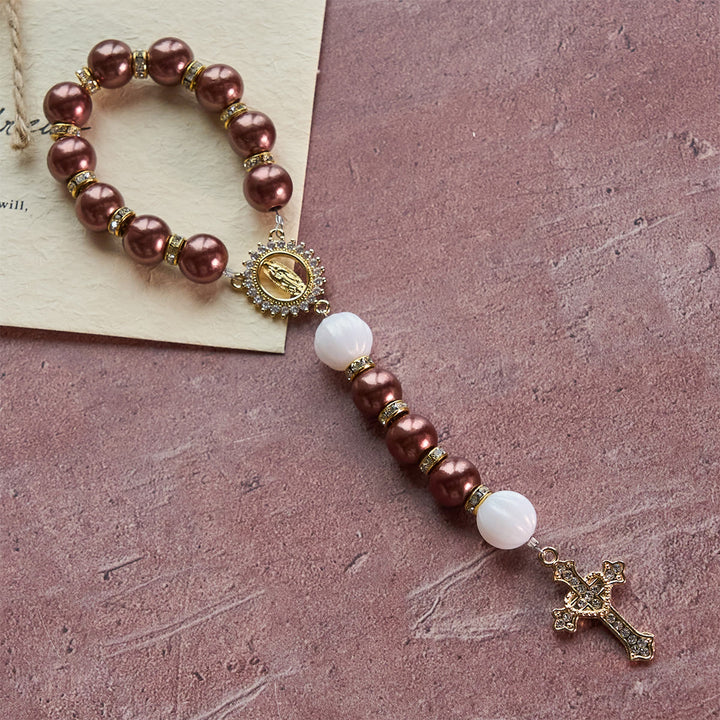 FREE Today: Marian Accent Pocket Rosary: Heavenly Guidance & Spiritual Connection - Bronze - image 3