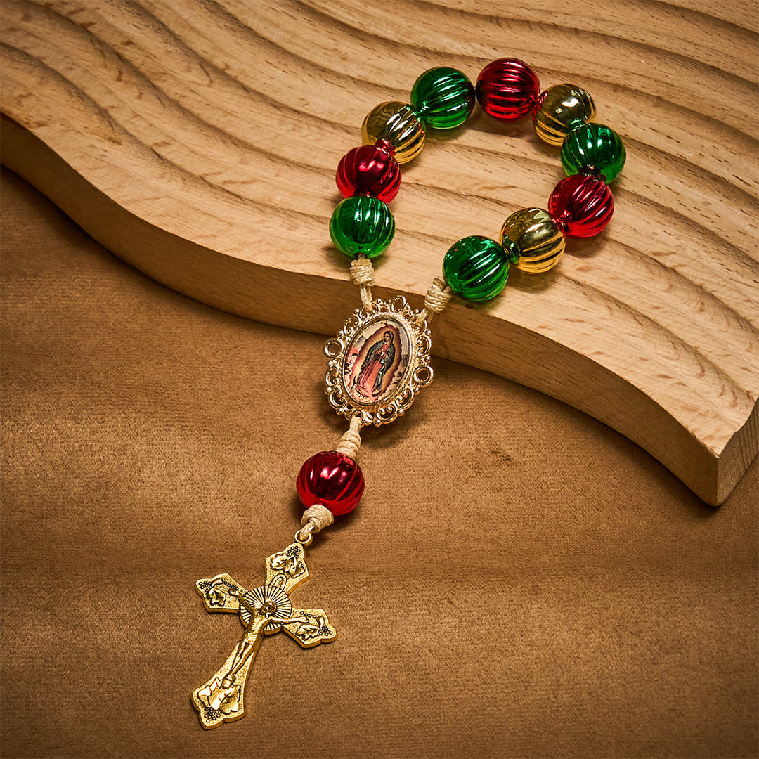 Christianartworkshop Christmas Pocket Rosary & Car Charm: Devotion & Festive Grace - image 2