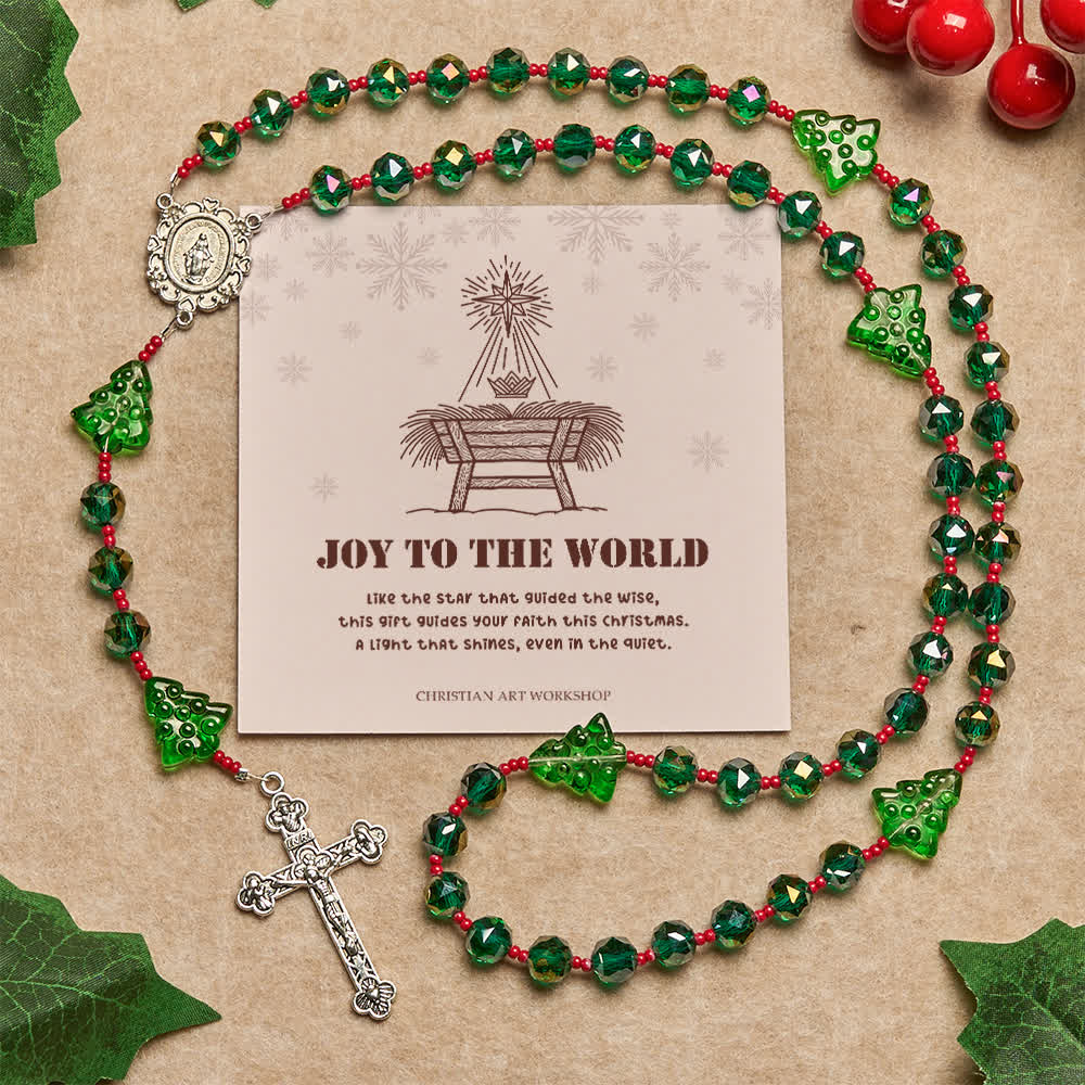 FREE Today: Joyful Green Tree of Hope Christmas Rosary: Celebrate Christ's Birth - Rosary with Joy To The World - image 4