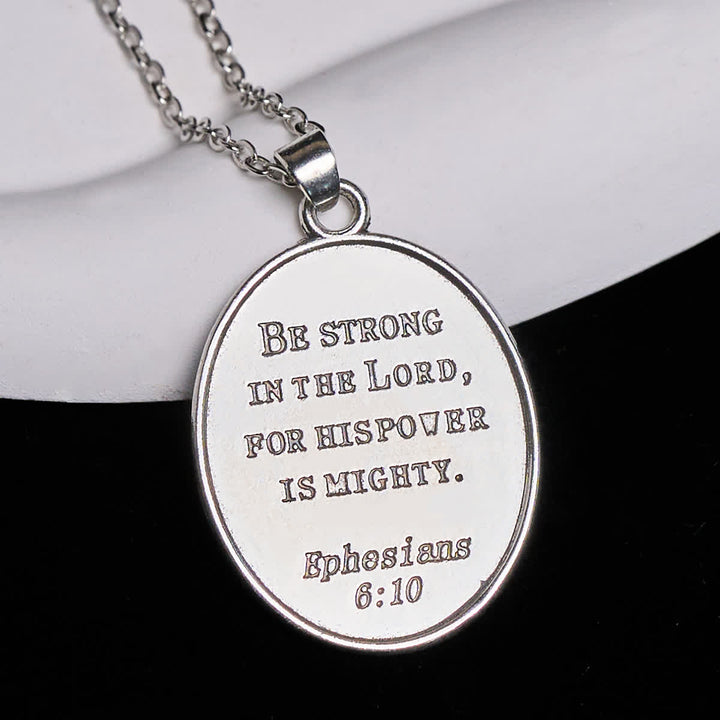 FREE Today: Two Tone Sword & Oval Shield St. Michael Pendant Necklace - image 3